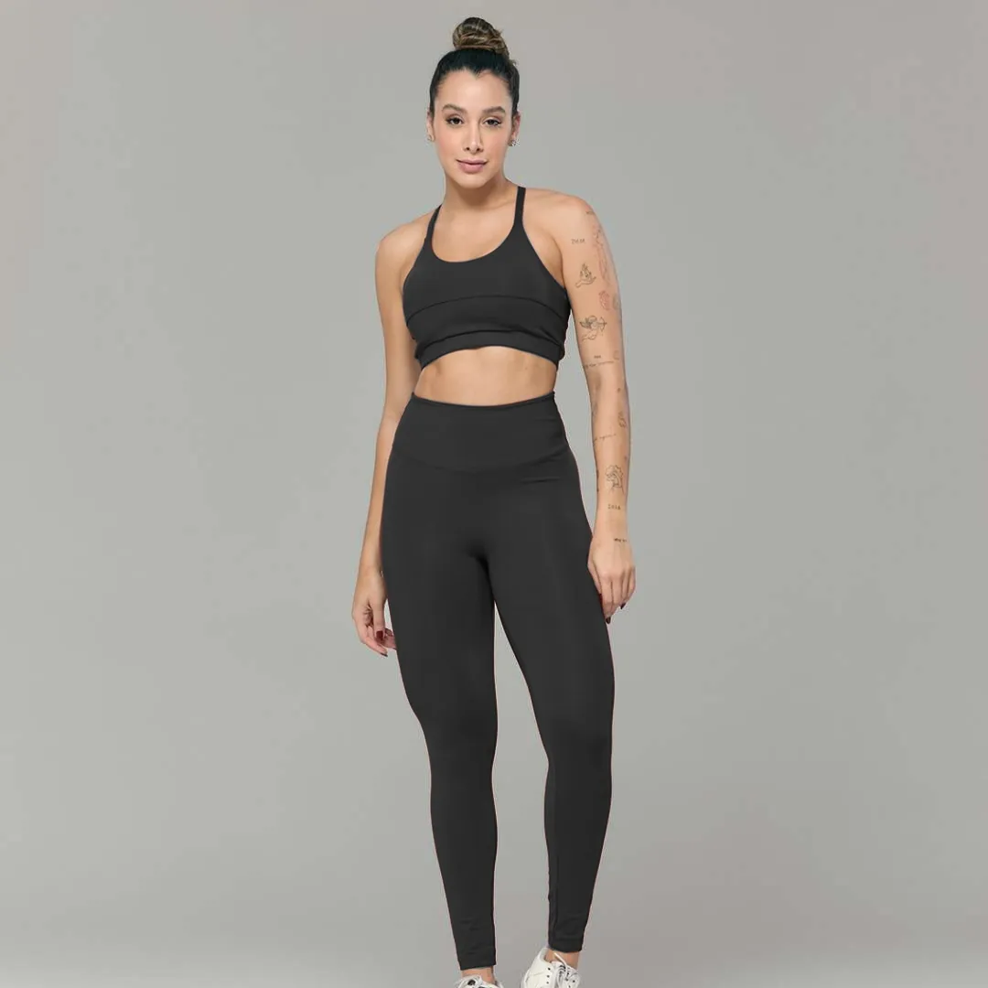 Conjunto Poliamida Top + Calça Seven Line