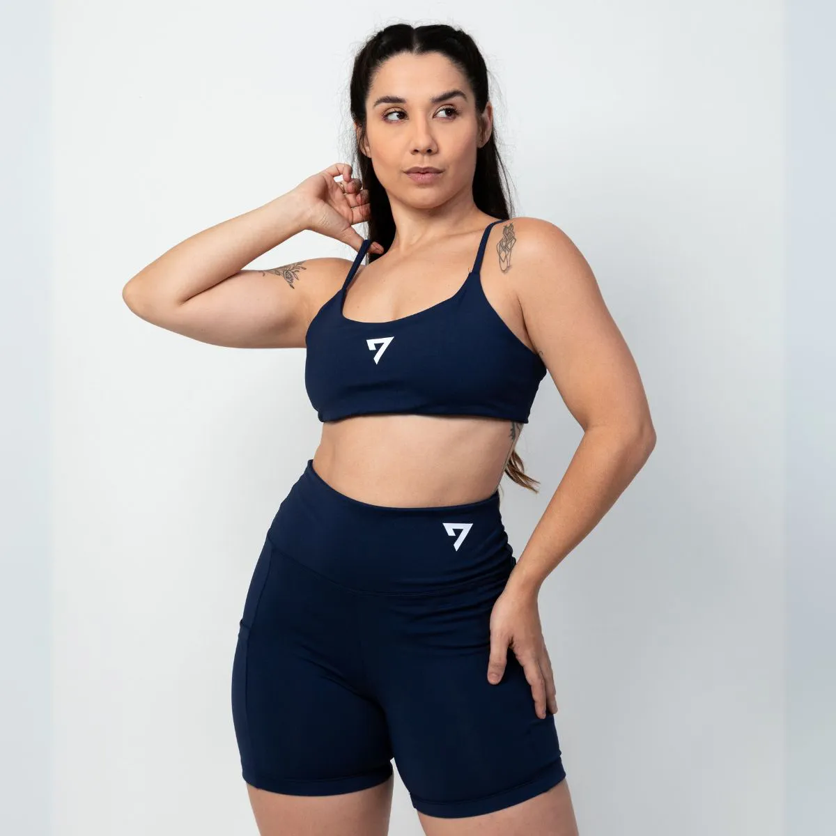 Conjunto Short + Top Zero Transparência Poliamida Seven Line